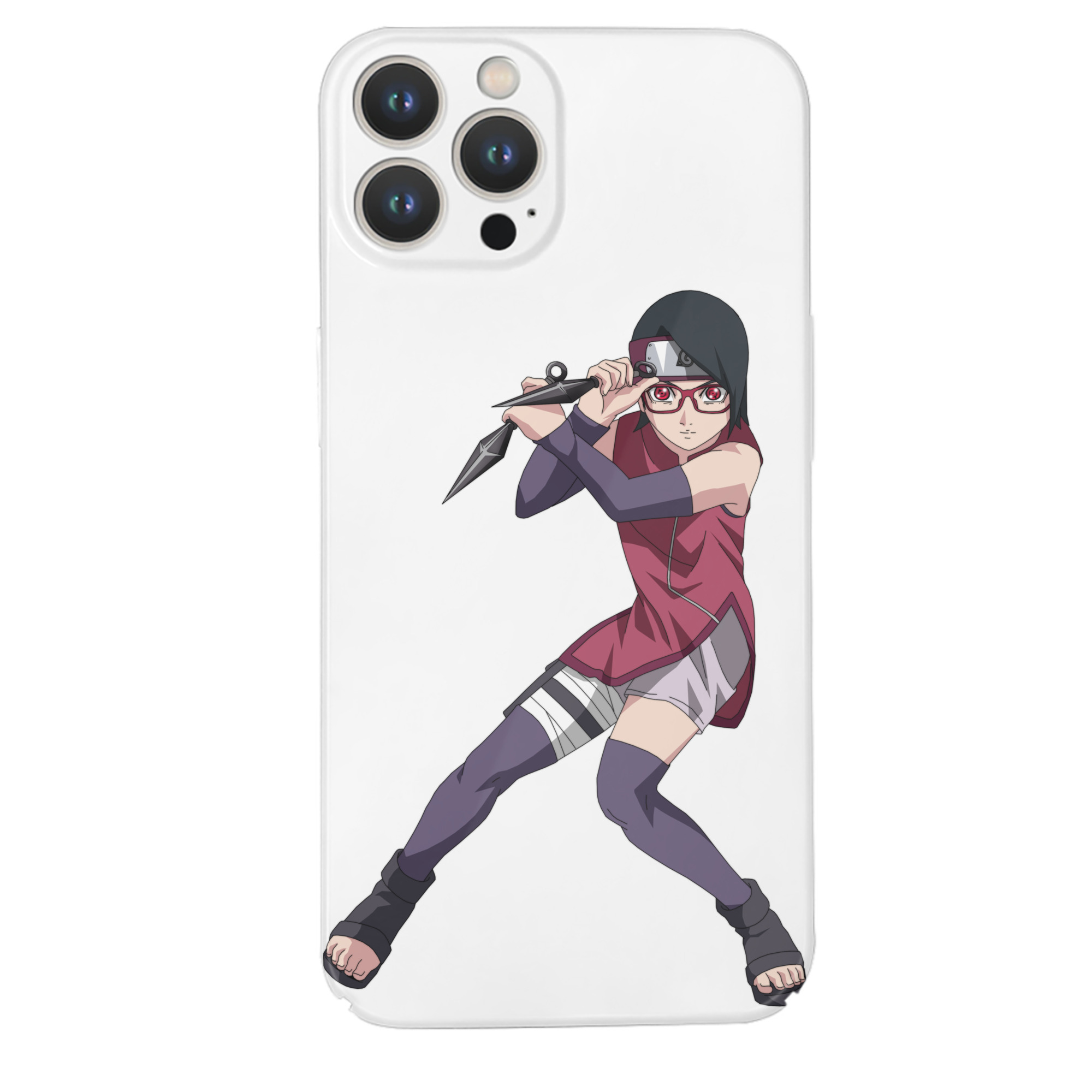 （画像用） NARUTO -ナルト- うちは サラダ Uchiha Sarada 【iPhone 14シリーズ対応】ハードケース